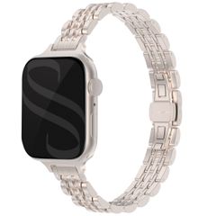 Selencia Bracelet en acier slim style Jubilee Apple Watch | 38/40/41/42 mm - Starlight