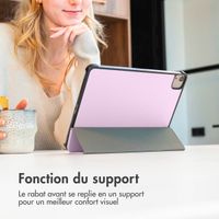 imoshion Coque tablette Trifold Apple iPad 11 (2025) 11 pouces A16 / iPad 10 (2022) 10.9 pouces - Rose