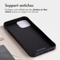 imoshion Étui de télephone portefeuille Design Apple iPhone 14 - Beige Graphic