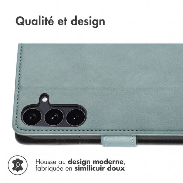 imoshion Étui de télephone portefeuille de luxe Samsung Galaxy S26 FE - Bleu clair