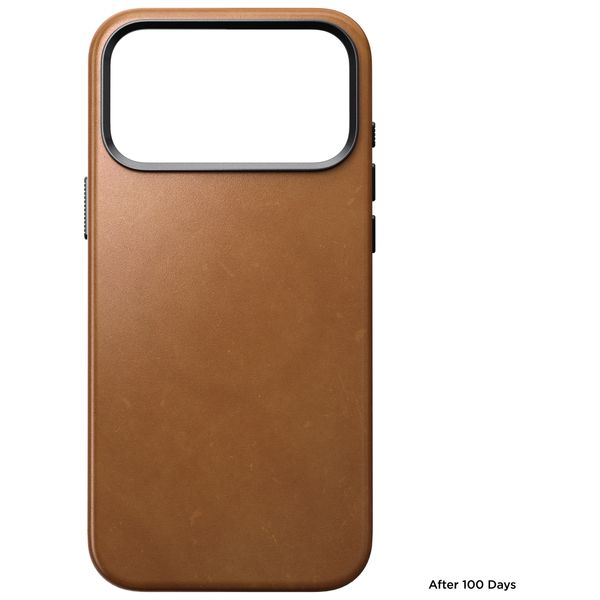 Nomad Coque arrière Traditional Leather avec MagSafe Apple iPhone 18 Pro Max - English Tan