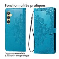 imoshion Etui de télephone Mandala Samsung Galaxy S25 / S24 - Turquoise