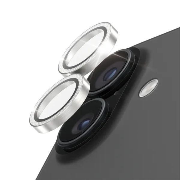 PanzerGlass Protection Caméra Hoops Optic Rings Apple iPhone 17 - Argent Pailleté