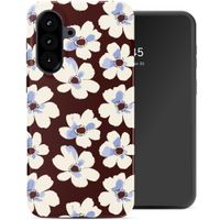 Selencia Coque arrière Vivid Samsung Galaxy A57 (5G) - Choco Flower Pop
