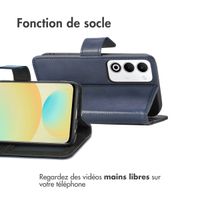 imoshion Étui de télephone portefeuille de luxe Oppo A5 5G (2025) - Bleu foncé