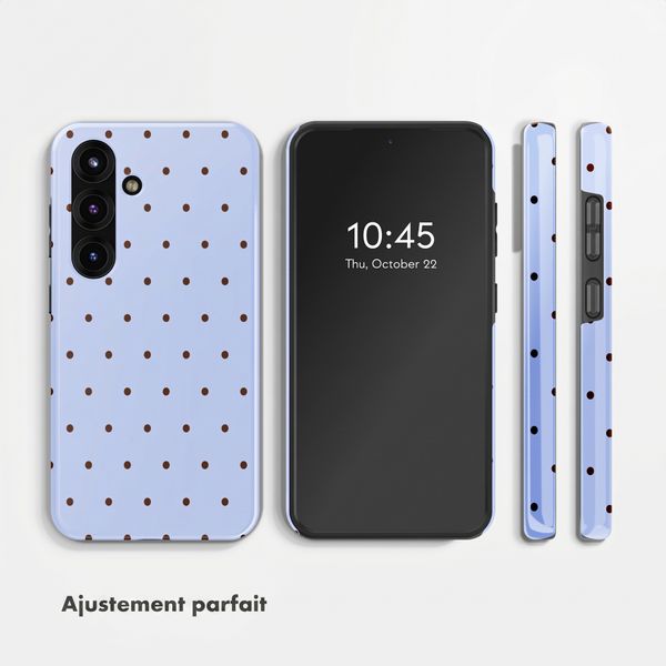 Selencia Coque arrière Vivid Samsung Galaxy S25 - Happy Dots Digital Sky