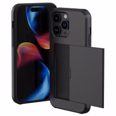 imoshion Coque arrière avec porte-cartes Apple iPhone 15 Pro Max - Noir