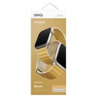 Uniq Bracelet Revix Premium Edition réversible Apple Watch | 38/40/41/42 mm - Canary Yellow / Ivory