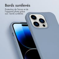 imoshion Coque de couleur avec cordon amovible Apple iPhone 14 Pro - Ash Blue