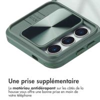 imoshion Coque arrière Camslider Samsung Galaxy S25 - Vert foncé