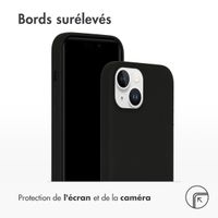Accezz Coque Liquid Silicone avec MagSafe Apple iPhone 15 - Noir