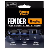 PanzerGlass Fender Protection caméra Apple iPhone Duo - Dark Blue