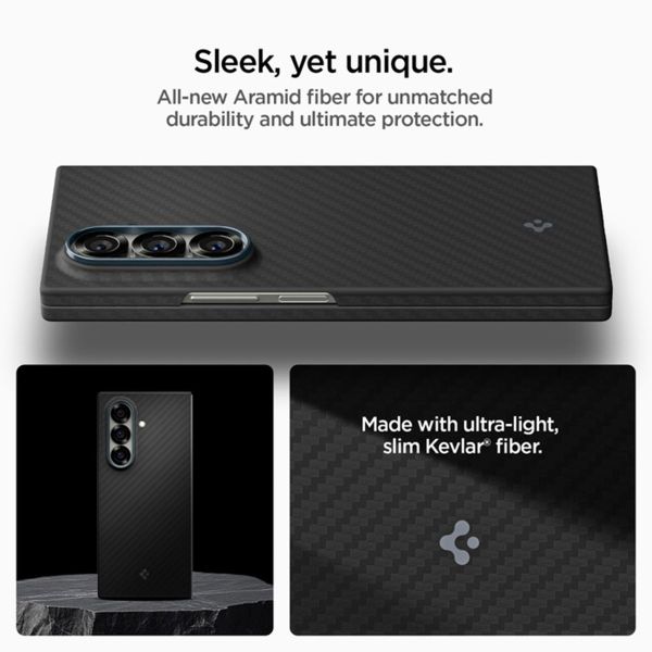 Spigen Coque AirSkin Samsung Galaxy Z Fold 7 - Aramid Black