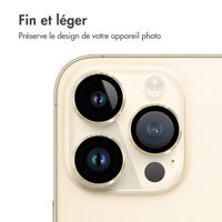 imoshion ﻿Lot de 2 protections d'objectif de caméra Apple iPhone 14 Pro / 14 Pro Max - Dorée