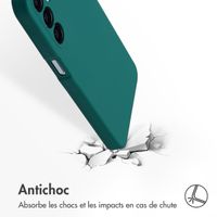 Accezz Coque Liquid Silicone Samsung Galaxy A16 - Vert foncé