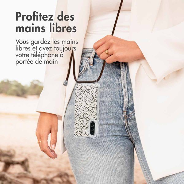 imoshion Coque Design avec cordon Samsung Galaxy A56 - Desert Dots