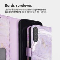 imoshion Étui de télephone portefeuille Design Samsung Galaxy A26 - Purple Marble