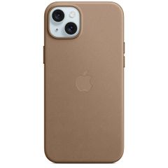 Apple Coque FineWoven MagSafe Apple iPhone 15 Plus - Taupe