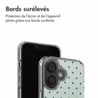 imoshion Coque Design Apple iPhone 16 - Polka Dot Mintgroen