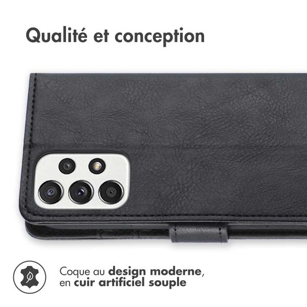 imoshion Étui de télephone portefeuille de luxe Samsung Galaxy A33 - Noir