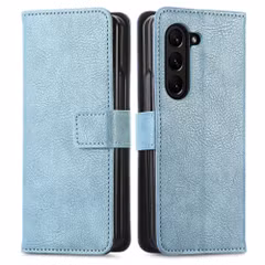imoshion Étui de télephone portefeuille de luxe Samsung Galaxy Z Fold 6 - Bleu clair