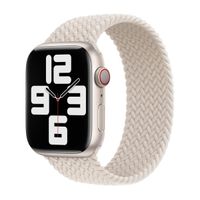 Apple Bracelet Solo tressé Apple Watch | 44/45/46/49 mm - Taille 12 - Starlight