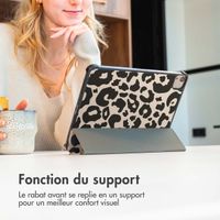 imoshion Coque tablette Design Trifold Apple iPad 6 (2018) 9.7 pouces / iPad 5 (2017) 9.7 pouces / Air 2 (2014)/Air 1 (2013) - Leopard