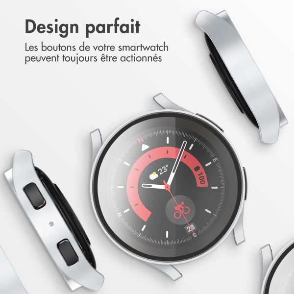 imoshion Coque rigide à couverture complète Samsung Galaxy Watch 6 - 44 mm - Argent