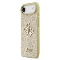 Guess Coque 4G Metal Logo Glitter Apple iPhone Air - Doré