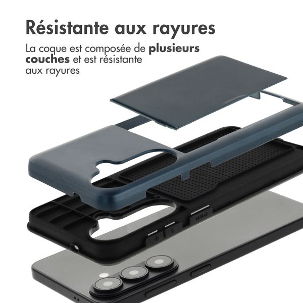 imoshion Coque arrière avec porte-cartes Samsung Galaxy S26 - Bleu foncé