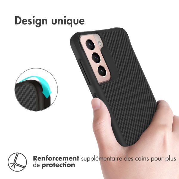 imoshion Rugged Hybrid Carbon Case Samsung Galaxy S21 - Noir