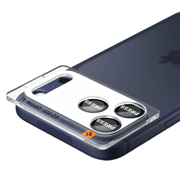 Spigen GLAStR EZ Fit Optik protection caméra pour Apple iPhone 17 Pro Max - Blue