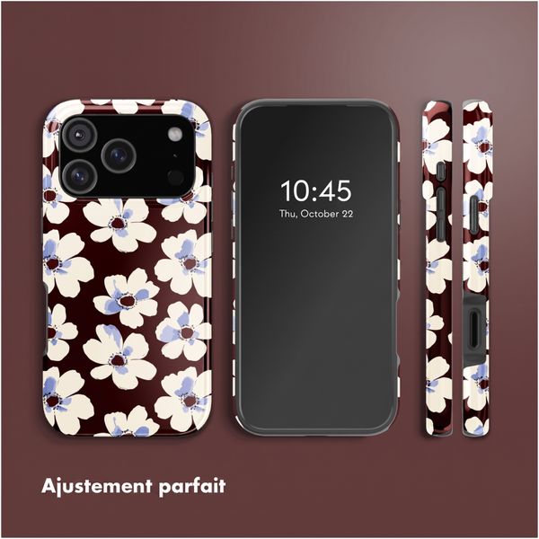 Selencia Coque arrière Vivid avec MagSafe Apple iPhone 18 Pro Max / 17 Pro Max - Choco Flower Pop