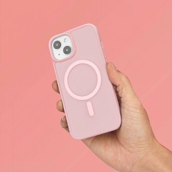 imoshion Coque Color Guard avec MagSafe Apple iPhone 14 / 13 - Rose clair