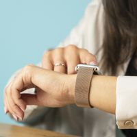 imoshion Bracelet milanais montre multipack Fitbit Versa 4 / 3 / Sense (2) - Noir & Rose