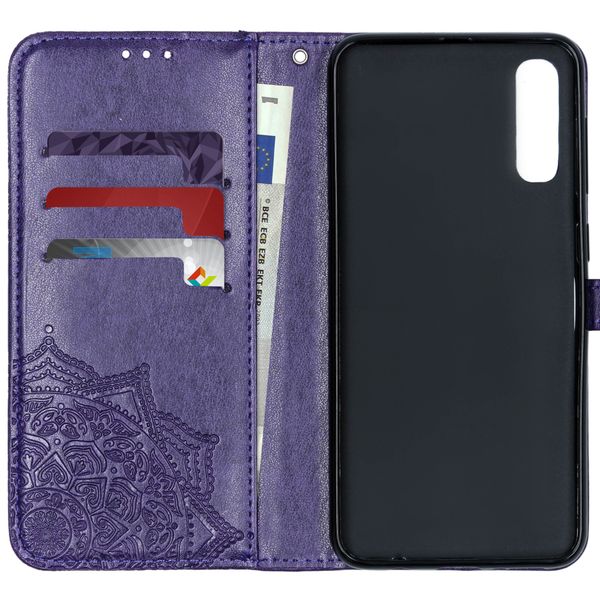 Etui de télephone portefeuille Mandala Samsung Galaxy A50 / A30s - Violet