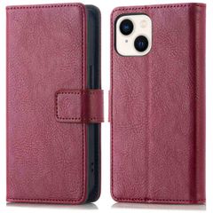 imoshion Étui de télephone portefeuille de luxe Apple iPhone 15 - Bordeaux