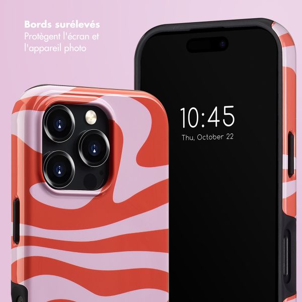 Selencia Coque arrière Vivid avec MagSafe Apple iPhone 16 Pro - Dream Swirl Pink
