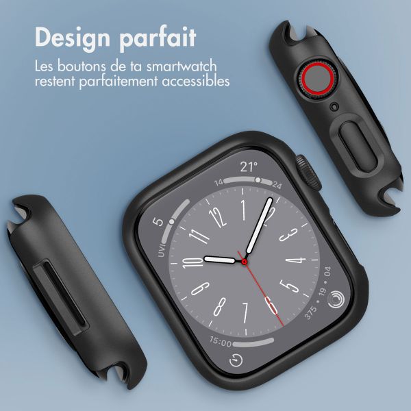 imoshion Coque rigide à couverture complète Apple Watch 7 / 8 / 9 - 41 mm - Noir