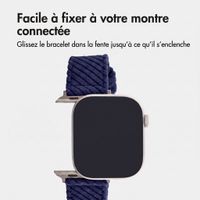 imoshion Bracelet en velours côtelé Apple Watch | 44/45/46/49 mm - Bleu foncé