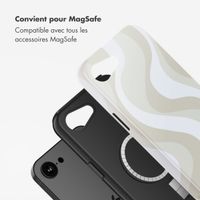 Selencia Coque arrière Vivid avec MagSafe Apple iPhone 17e / 16e - Desert Waves Beige