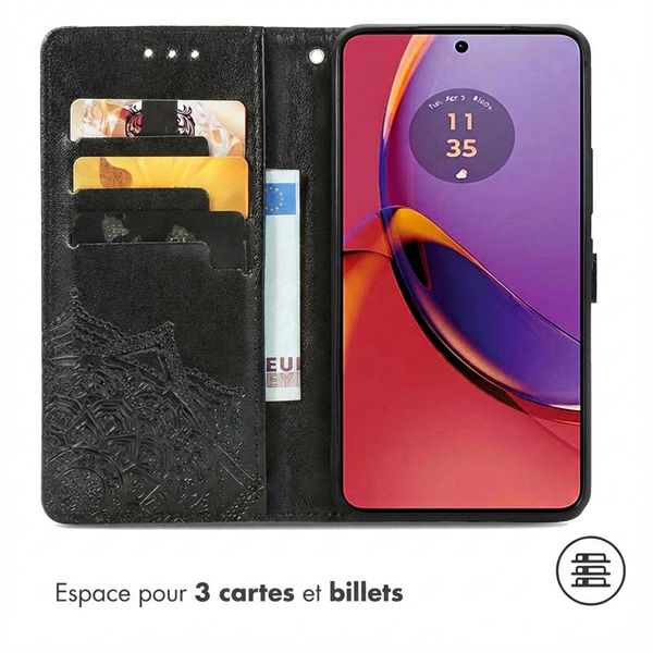 imoshion Etui de télephone Mandala Motorola Moto G84 - Noir
