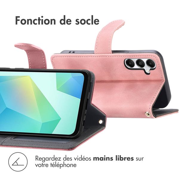imoshion Etui de télephone portefeuille avec cordon Samsung Galaxy A17 (5G) / (4G) - Rose