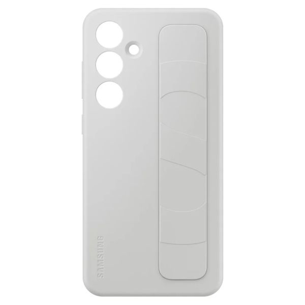 Samsung Coque arrière originale Standing Grip Samsung Galaxy S24 FE - Gris