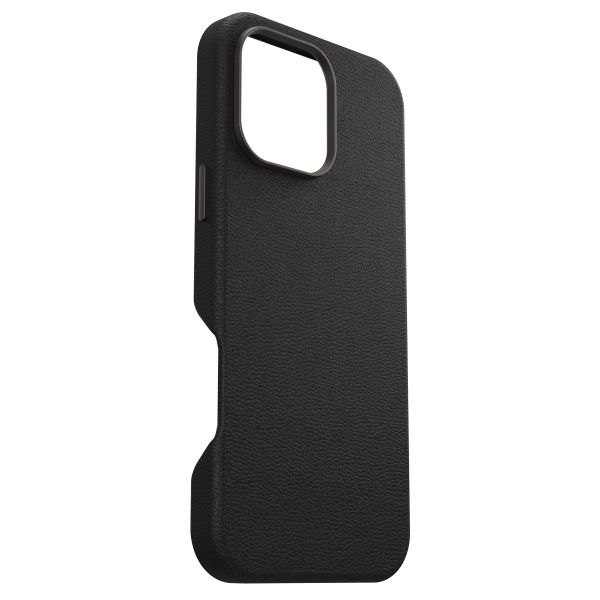 OtterBox Coque en cuir de cactus Symmetry MagSafe Apple iPhone 16 Pro Max - Noir Ash