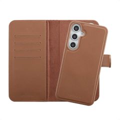 Selencia Étui portefeuille amovible Olyn avec MagSafe Samsung Galaxy S24 FE - Marron