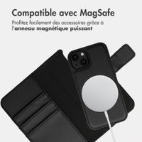 imoshion Étui portefeuille luxe 2-en-1 amovible Apple iPhone 13 - Noir