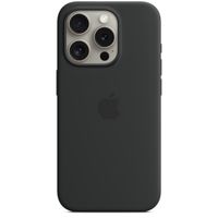 Apple Coque en silicone MagSafe Apple iPhone 15 Pro - Black