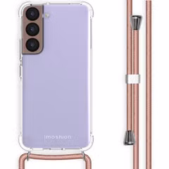 imoshion Coque arrière transparente avec cordon Samsung Galaxy S22 - Rose Doré