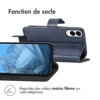 imoshion Étui de télephone portefeuille de luxe Samsung Galaxy S25 Edge - Bleu foncé